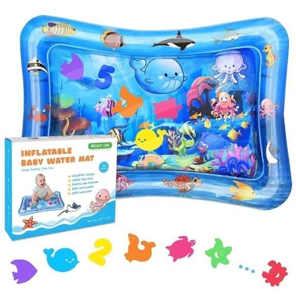 thumbnail image 2 of Play Mats Inflatable PVC Baby Playing Water Mat White Jellyfish Toddler Pad Kids Early Education Activity Toys Mat Cushion Kids Gift From Wangcai03, $35.95 2 of 12